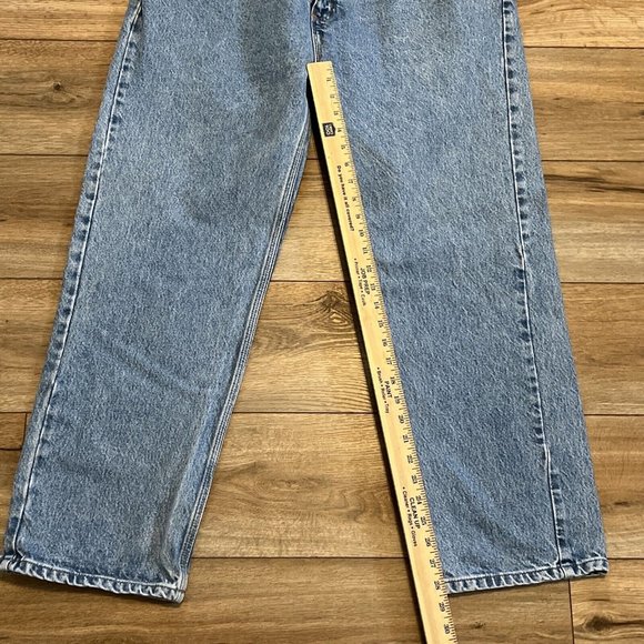 Men's Carhartt Relaxed Fit Denim Jeans SZ 40x30 Light Blue B460 LVB Work Casual - Picture 5 of 12